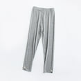 thumbnail image 1 of FSYBOA Girls Cotton Leggings, Casual Elastic Waist Stretch 2026 Fall Bottoms Gray Size 12-13T, 1 of 3