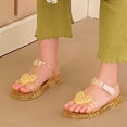 thumbnail image 1 of FSYBOA Girls Jelly Sandals, Closed Toe Non-Slip Gifts Casual Kids Summer Shoes Yellow Size 11(Little Kids), 1 of 9