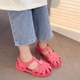 thumbnail image 1 of FSYBOA Girls Jelly Sandals, Closed Toe Outdoors Non-Slip Casual Kids Summer Shoes Pink Size 10(Little Kids), 1 of 9