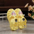 thumbnail image 1 of FSYBOA Girls Jelly Sandals, Non-Slip Fashion Adjustable Strap Closed Toe Girls Beach Shoes Yellow Size 11(Little Kids), 1 of 9