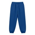 thumbnail image 1 of FSYBOA Girls Jogger Sweatpants, Elastic Waist Daily Elastic Bottom Relaxed Fit Fall Pants Blue Size 11-12T, 1 of 6