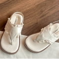 thumbnail image 1 of FSYBOA Girls Sandals, Casual Open Toe Non-Slip Beach Kids Summer Shoes White Size 9.5(Little Kids), 1 of 4