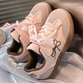 thumbnail image 1 of FSYBOA Girls Sneakers Size 2(Big Kids), Cute Lace-up Soft Soled Breathable Kids Running Shoes Pink, 1 of 9