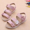 thumbnail image 1 of FSYBOA Girls Summer Sandals, Non-Slip Open Toe Outdoors Casual Kids Shoes Pink Size 7-8(Little Kids), 1 of 8