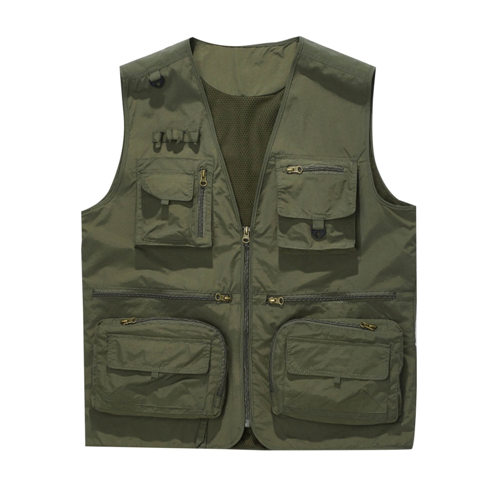 Stoddle Fish FSYBOA Men's Utility Vest, Fishing Multi Pockets Quick Dry Full Zip Men ...