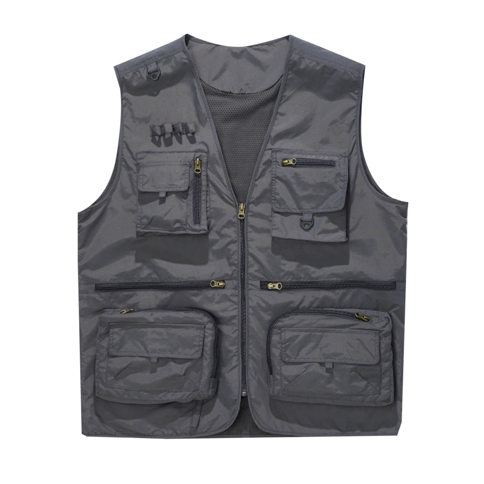 Stoddle Fish FSYBOA Men's Utility Vest, Quick Dry Multi Pockets Fishing Full Zip Men ...