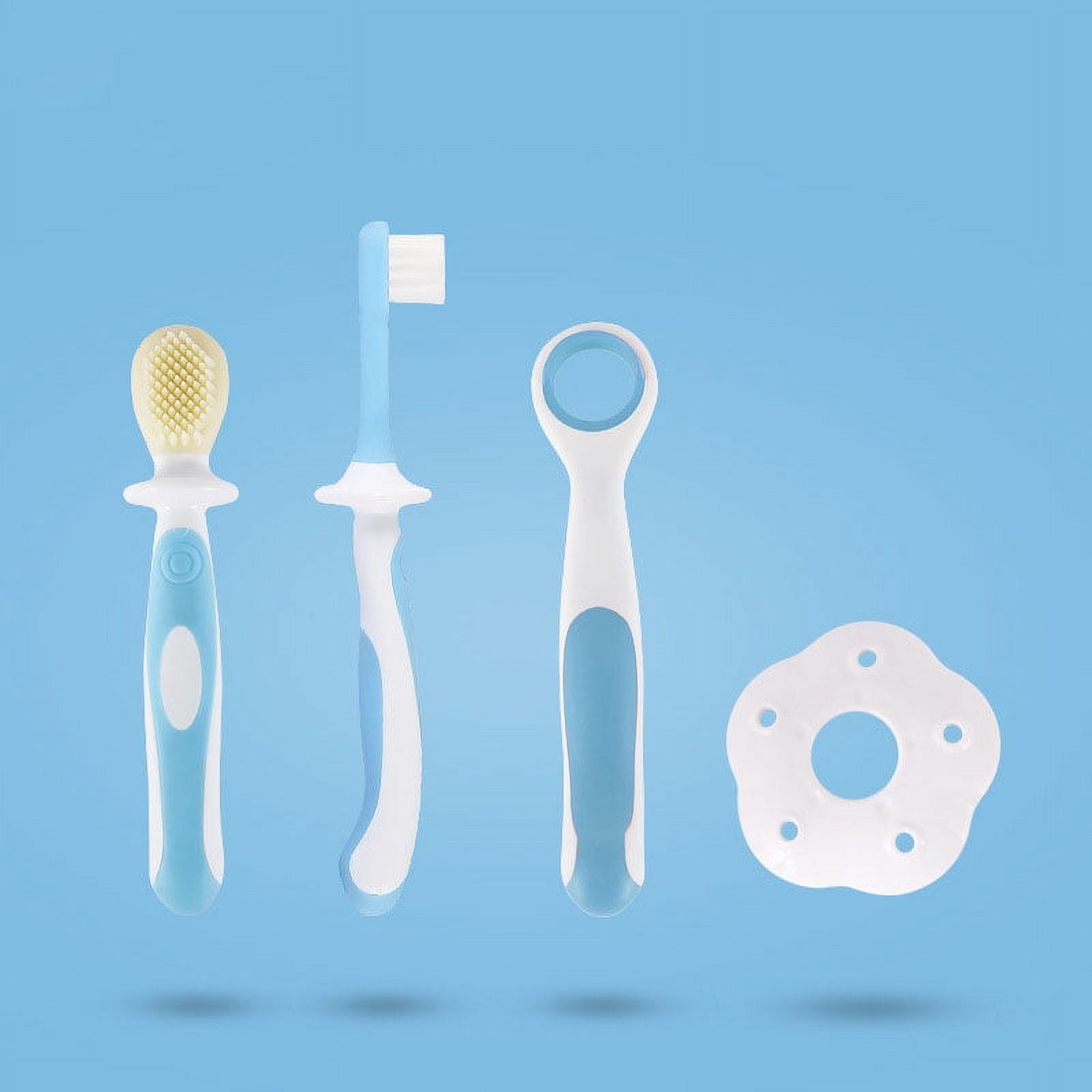 FSYZX Bilibaby 4Pcs Set Baby Tongue Cleaner/Safety Guard+Scraper