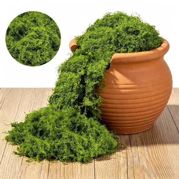 Tifaealis 1.1 lbs Pastel Moss Bulk - Soothing Backdrop Material for Large Serene Spaces, Spa & Wellness Decor, Sustainable Landscape Fills