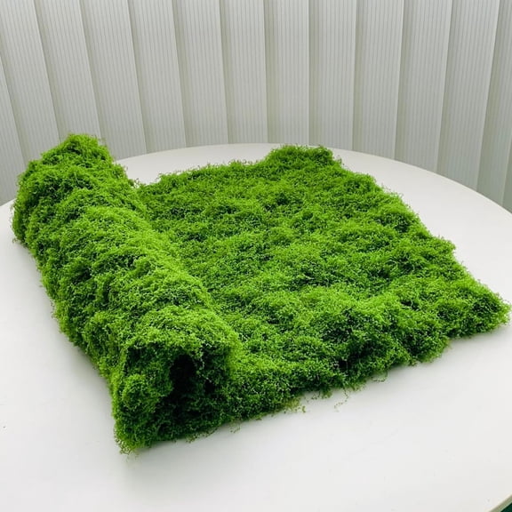 Tifaealis Light Green Artificial Moss Mat 20x79 inches Eco-Friendly Faux Moss for Wall & Creative Decor, Ideal for DIY, Photography, & Water Propagation