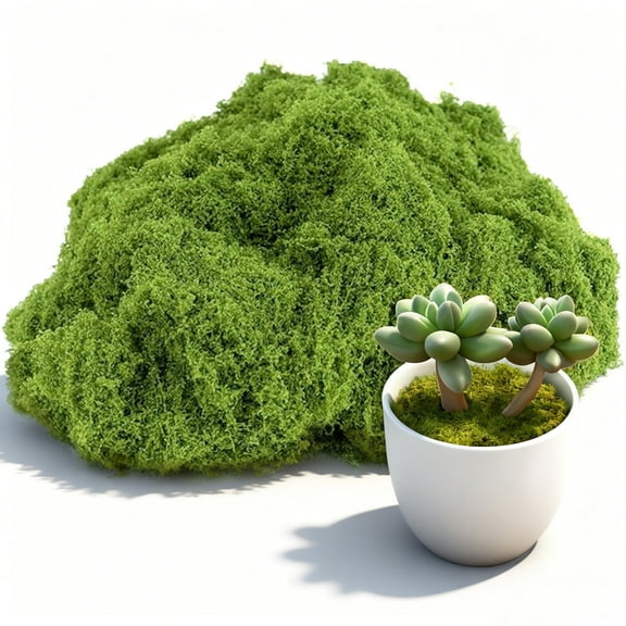 Tifaealis Pastel Green Moss 100g - Soft Hued Artificial Moss for Home Decor, Calming Crafts, Floral Arrangements & Wedding Favors, Delicate Aesthetic Foliage