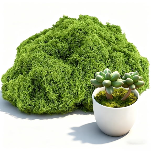 Tifaealis Pastel Green Moss 100g - Soft Hued Artificial Moss for Home Decor, Calming Crafts, Floral Arrangements & Wedding Favors, Delicate Aesthetic Foliage