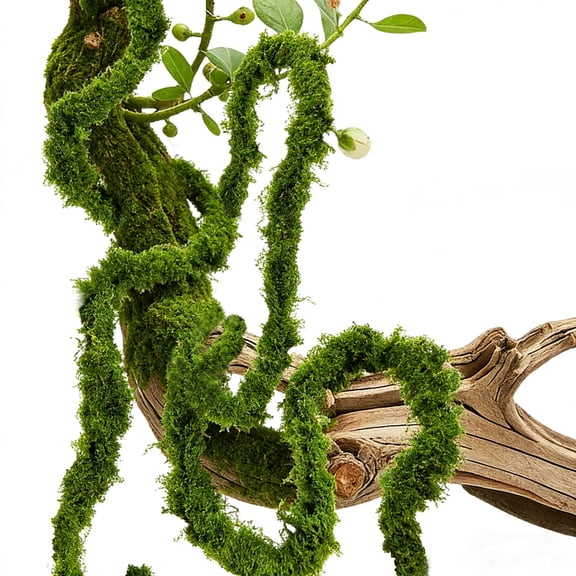 FSZNKJ Professional 5 Meters (16.4ft) Extra Long Moss Garland, Bulk Faux Green Vine for Large Wall Cover, Wedding Arch, Backdrop, Commercial Decor, Durable Greenery for Indoor & Outdoor