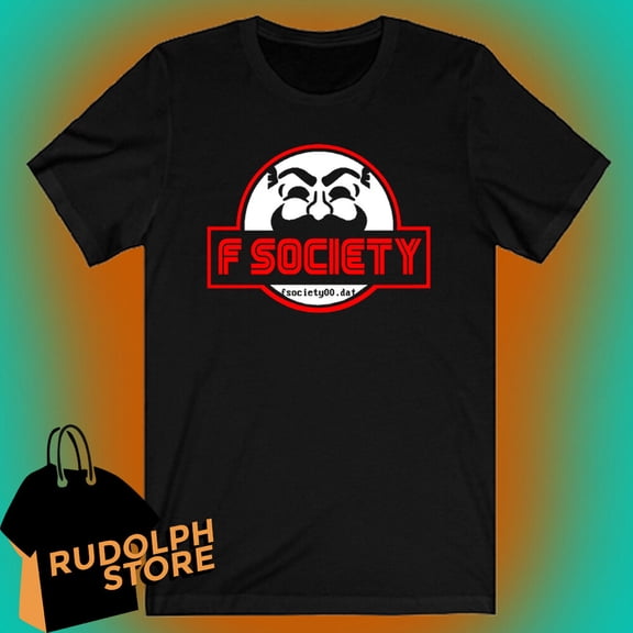 FSociety Mr. Robot Movie Men's Black T-shirt Size S to 5XL