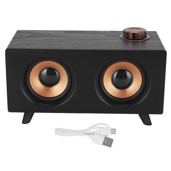 FT-3008 Retro Wooden Mini Bluetooth Speaker Wireless HIFI Stereo Player for Computer