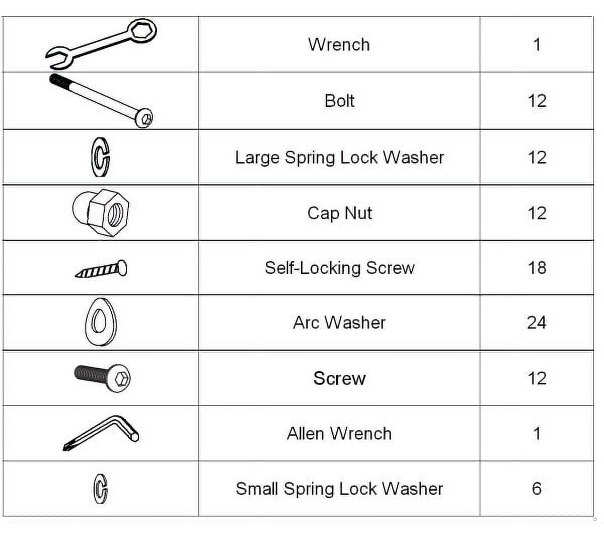 FT7504Trampoline Hardware Kit for the 15' Sportspower Flex Trampoline