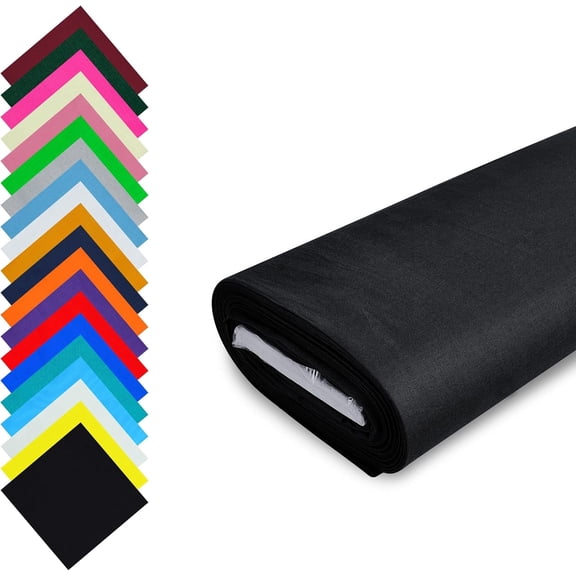 FT Fashion Track 58-Inch Cotton Fabric by the Yard (3 Yard – Black Fabric)