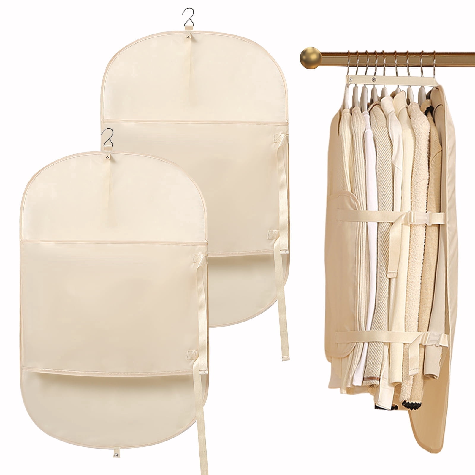 Compression Hanger Kit FT Hita 2Pack No-Fold Compression Closet Organizer Hanger Bags – Space ...