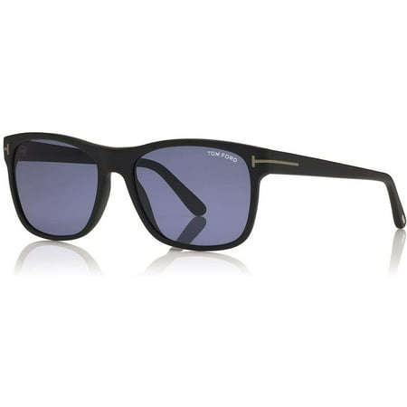 FT0698 Giulio 02V 59MM Matte Black/Blue Smoke Geometric Sunglasses for Men + FREE Complimentary Eyewear Kit