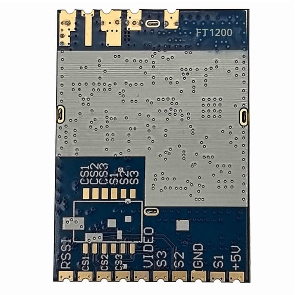 FT1200 1.2G/1.3G/1.7G/2.2G VRX 64CH Analog FPV Image Transmission Receiving Super Strong RSSI Signal Detection,1 * VRX image transmission receiving module