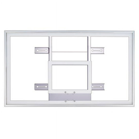 FT222H Steel-Acrylic 42 x 72 in. Framed Acrylic Backboard, Grey