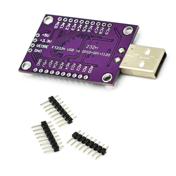 FT232H USB To I2C SPI Board USB to UART/FIFO SPI/I2C Module For Electronics Projects Highly Speed Data Transfer