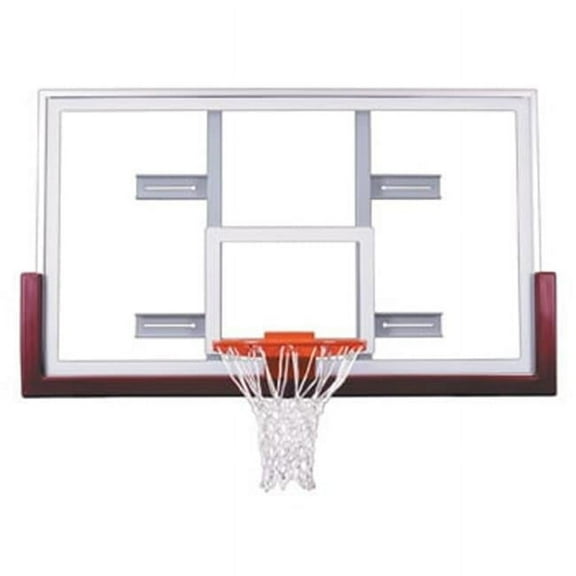 FT240 Tempered Glass 42 X 72 in. Unbreakable Conversion Glass Backboard, Columbia Blue