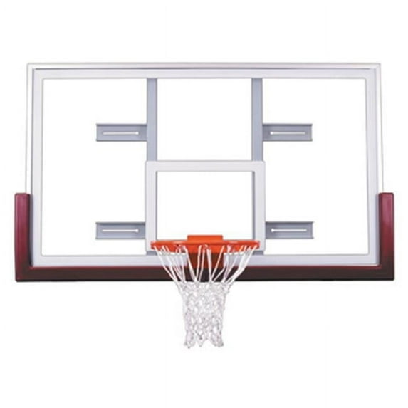 FT240 Tempered Glass 42 X 72 in. Unbreakable Conversion Glass Backboard, Gold