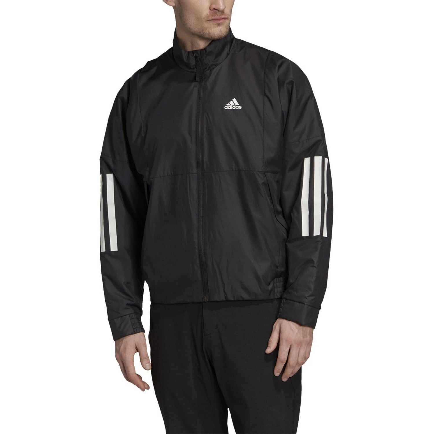 adidas track jacket with logo on back