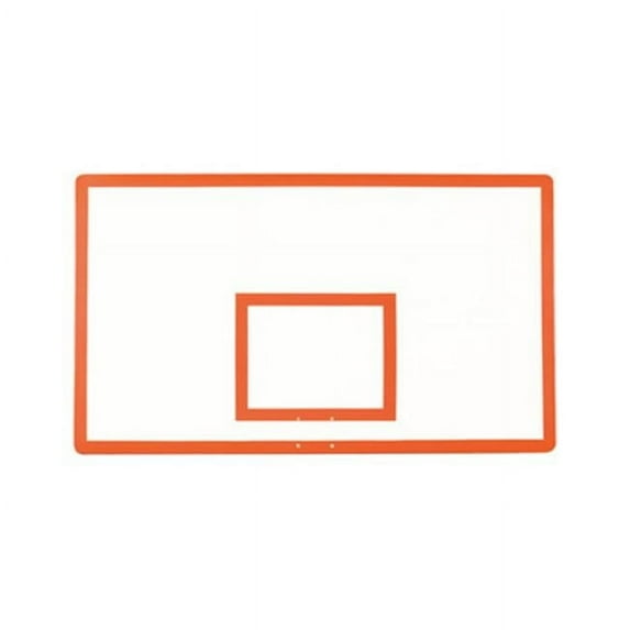 FT280 Fiberglass 42 x 72 in. Rectangular Fiberglass Backboard, Maroon