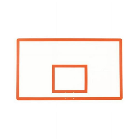 FT280 Fiberglass 42 x 72 in. Rectangular Fiberglass Backboard, Sienna Orange