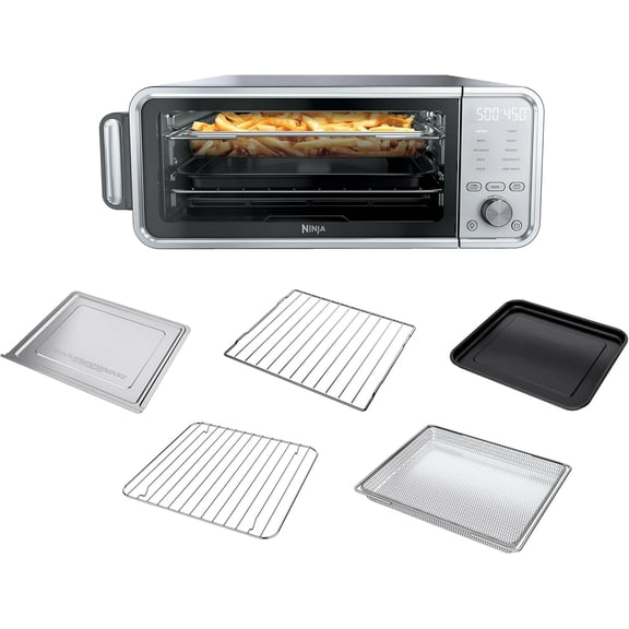 FT405CO 10-in-1 Digital Air Fry Oven with Extra Large Capacity, Flip Up and Away, Stainless Steel Body, Temperature Control