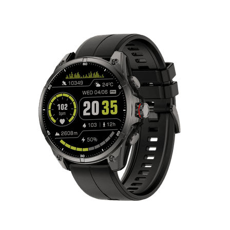FT66 Smart Outdoor Sports Watch, 1.43-inch HD Screen, Bluetooth Call, Body Temperature Detector.