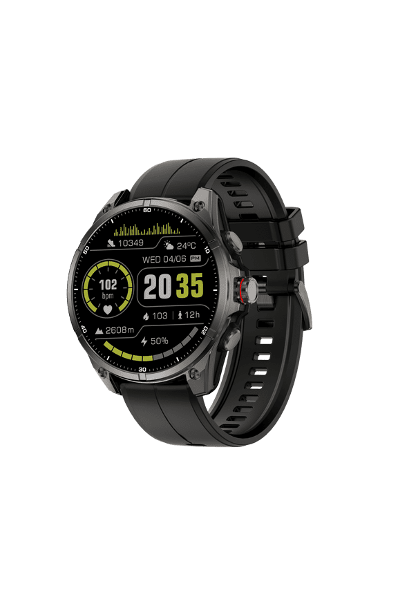 FT66 Smart Outdoor Sports Watch, 1.43-inch HD Screen, Bluetooth Call, Body Temperature Detector.