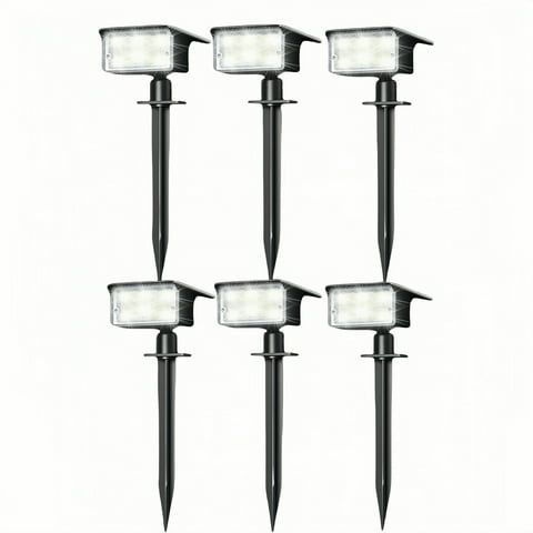 FTC 6 PACK Solar Garden Lights for Outdoors, 75 LED, 4 Modes