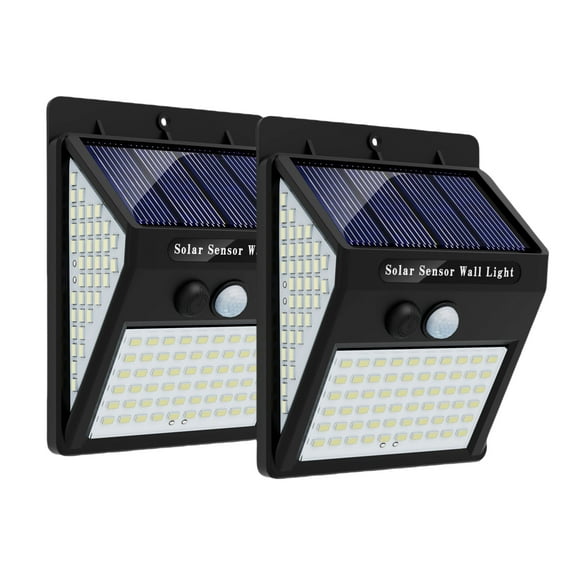 FTC Solar Motion Sensor Lights Outdoor, 2-Pack