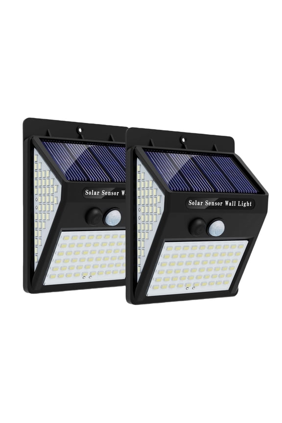 Solar Motion Sensor Lights Outdoor, 2-Pack