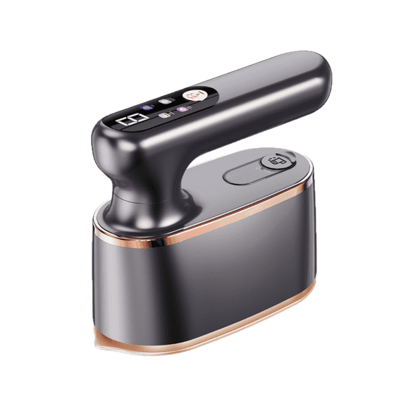 FTCBJJA 2 In 1 Portable Ironing Machine, Handheld Clothing Steam Iron, 1200W +9 Seconds Fast Heating,180Rotation, LCD Display Ironing Mode, 6-Hole Pressurized SteamGray