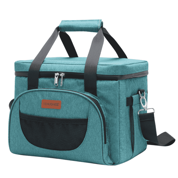 FTCBJJA 40 Cans Thermal Insulated Cooler Backpack, Large-Capacity Lunch Bag, Leak Proof & Waterproof for Outdoor, Travel, Picnic,Hiking(Blue)