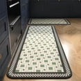 thumbnail image 1 of SpaceMuse Kitchen Rug Set 2 Piece, Modern Moroccan Soft Carpet, Neutral Geometric Distressed Rubber Backing, Machine Washable Non-Slip Mats for Kitchen, Hallway, Bathroom, 19.7"x31.5" + 19.7"x47.3", 1 of 6
