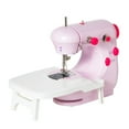 thumbnail image 1 of FTCBJJA Portable Sewing Machine, Mini Sewing Kit for Beginners, Perfect Mini Hand Machine for Home Crafting, Mini Desktop Handheld with Night Light，Easy to Use, with Extension Table, 1 of 1