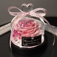 thumbnail image 1 of FTCBJJA Preserved Real Rose in Beautiful Creative Heart Design Glass Dome, Everlasting Pink Roses Gift, 1 of 5