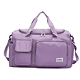 thumbnail image 1 of FTCBJJA Sports Duffle Bag with Shoe Compartment and Wet Pocket, Multipurpose Lightweight Travel Backpack, Overnight Weekender Training Handbag Yoga Bag for Women and Men, Purple, 1 of 7