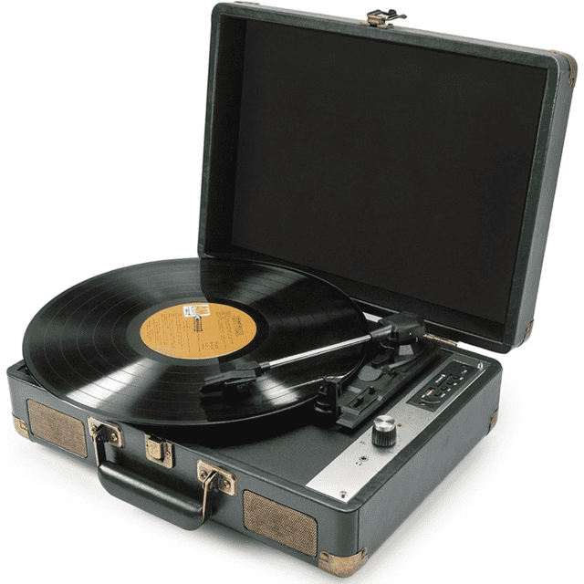 Turnadle FTCBJJA Vintage Portable Bluetooth Record Player with Built-in Speakers ...