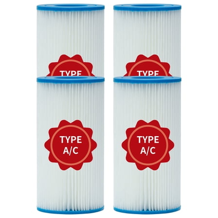 FTCBXT 4 Pack Type A or C Pool Filter Cartridge Compatible with 29000E/59900E Swimming Pool Pump