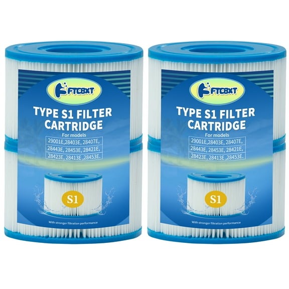 FTCBXT 4 Pack Type S1 Spa Filters Hot Tub Filter Compatible with 29001E Swimming Pool Pump