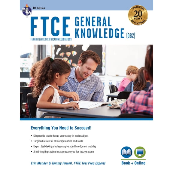 Ftce Teacher Certification Test Prep FTCE General Knowledge 4th Ed., Book + Online, (Paperback)