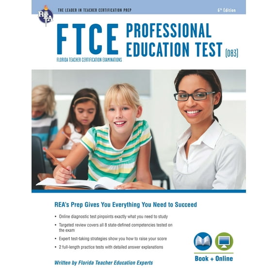 FTCE Teacher Certification Test Prep: FTCE Professional Ed (083) Book + Online (Edition 6) (Paperback)