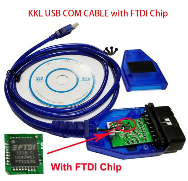 FTDI Chip VAG 409-1 Vag- Com vag 409 kkl OBD2 USB Cable OBD Scanner ...