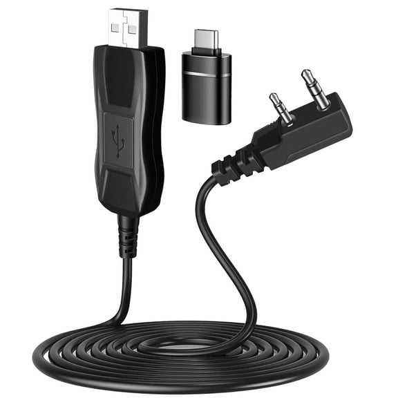 FTDI Programming Cable for Baofeng, Kenwood Radios (3 FT) - Universal Easy Setup USB Chirp Programming Cable Compatible with UV-5R, UV-82HP, 5RM, 5RX, K5PLUS, BF-F8HP, BF-888S, TK3107 and More