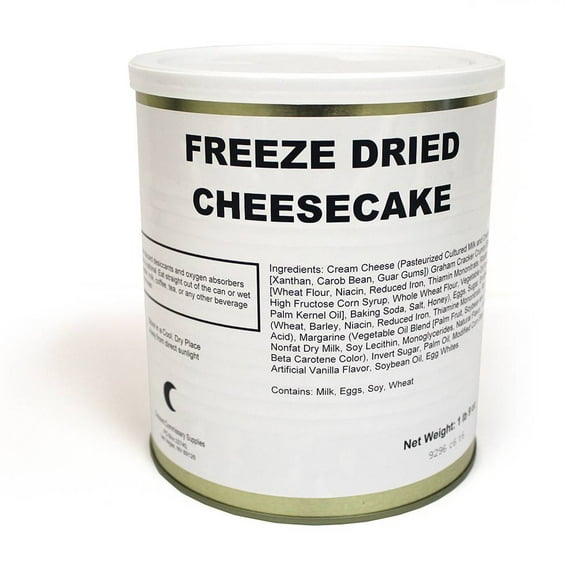 FTF Technologies Freeze Dried Cheesecake 25 Year Shelf Life 12 Slices 25 Oz